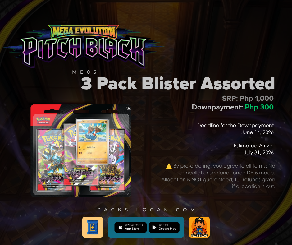 ME05 Pitch Black - 3 Pack Blister Assorted