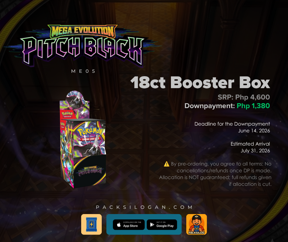 ME05 Pitch Black - 18ct Booster Box
